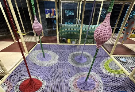 Colorful Rope Net: A Training Ground for Courage & Balance