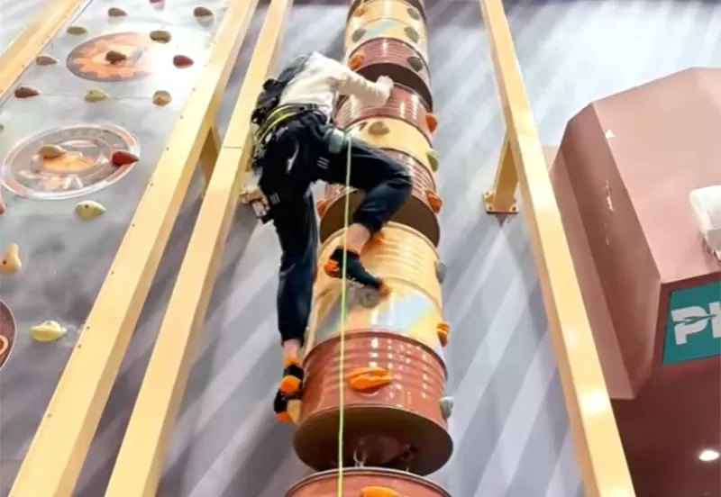 Barrel Climbing Wall