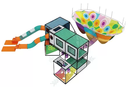 Rope net container