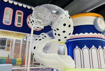 Transparent Spiral Polka Dot Slide